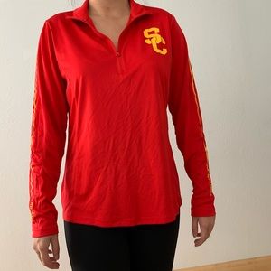 USC quarter zip jacket